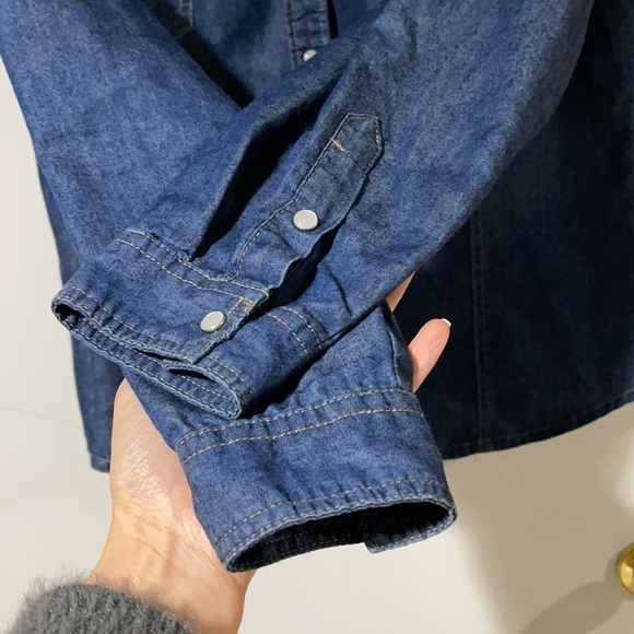 New Look Long Sleeves Button Up Blouse 100%Cotton Size L Like New - Picture 4 of 9